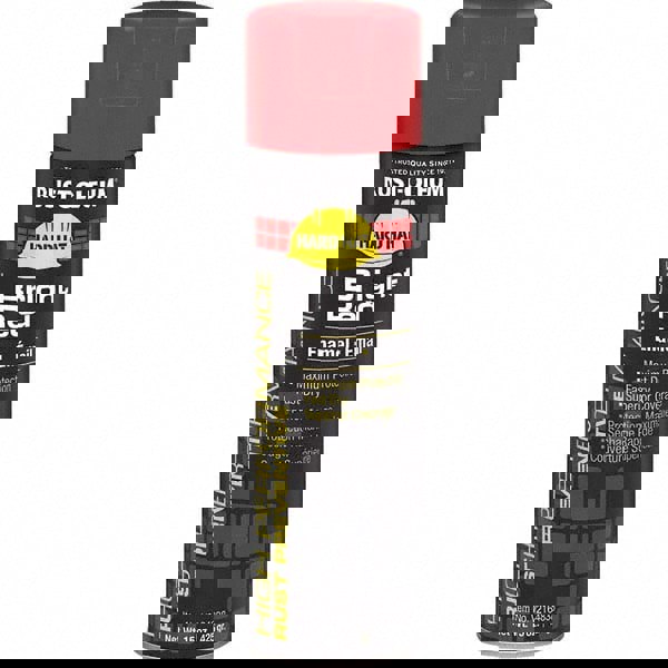 Hard Hat High Performance V2100 System Rust Preventive Enamel Spray Paint, Gloss Bright Red, 15 oz Aerosol Can, 6/Carton